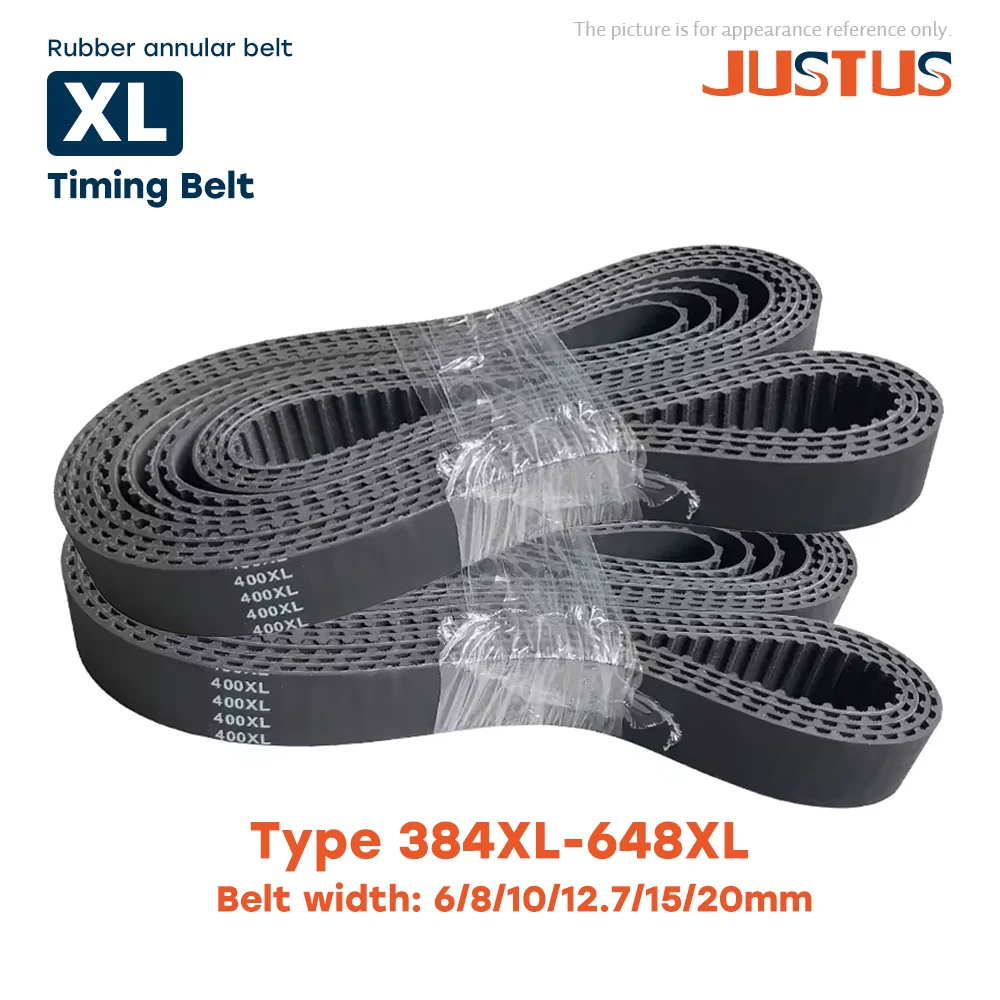 

Trapezoidal Tooth 384XL To 648XL Timing Belt Length LP=975.36mm To 1645.92mm Width 6/8/10/12.7/15/20mm High Torque Toothed Belt