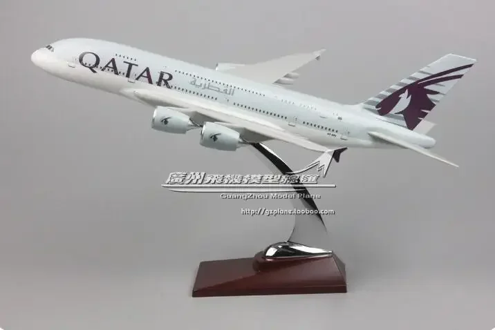 

Модель самолета из сплава металла 36 см Air QATAR Airways A380 Airlines Модель самолета QATAR Airbus 380