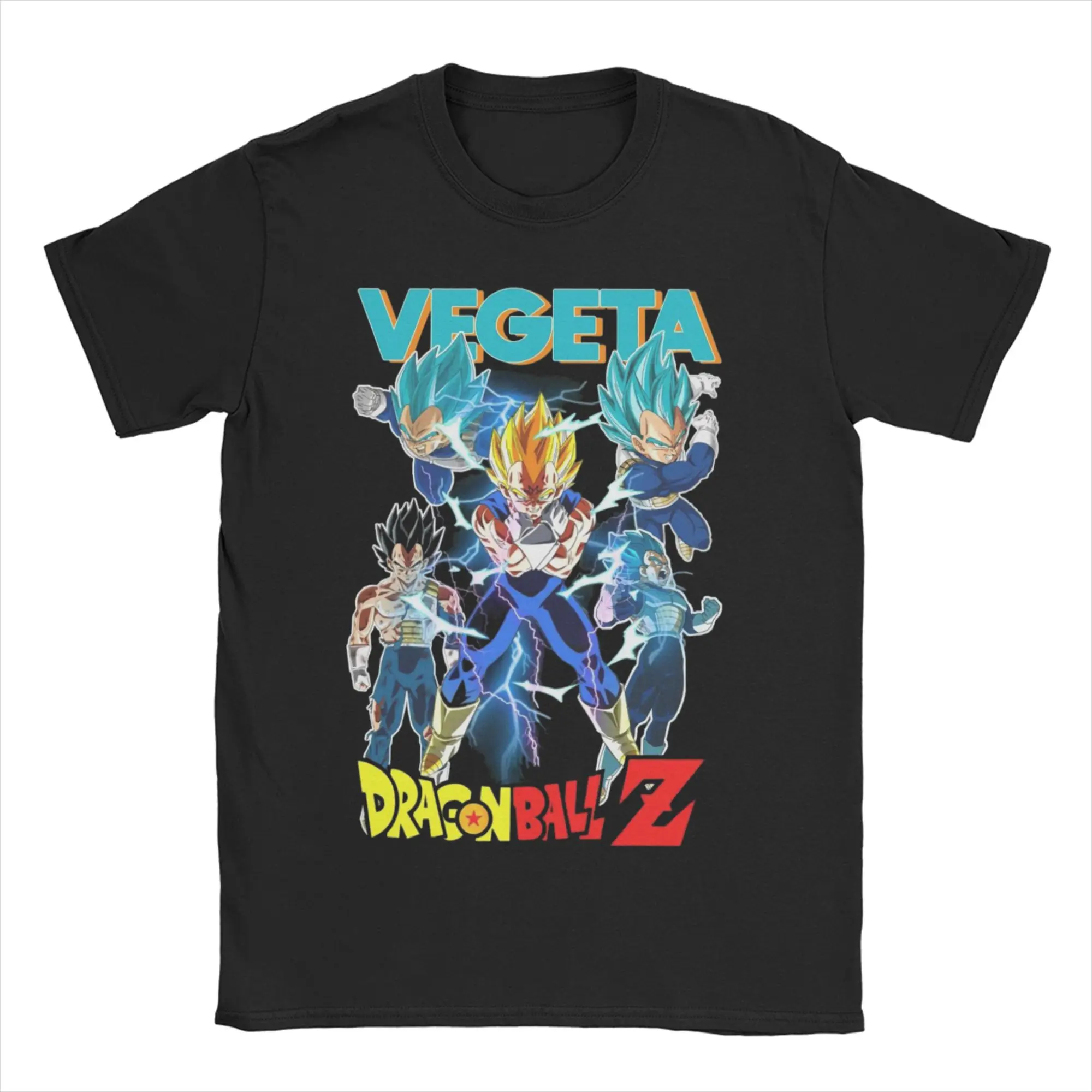 

Футболка Dragon Ball Vegeta Saiyan Evolution для мужчин и женщин, потрясающие футболки из 100% хлопка, футболки с круглым вырезом и короткими рукавами, одежда для вечеринок