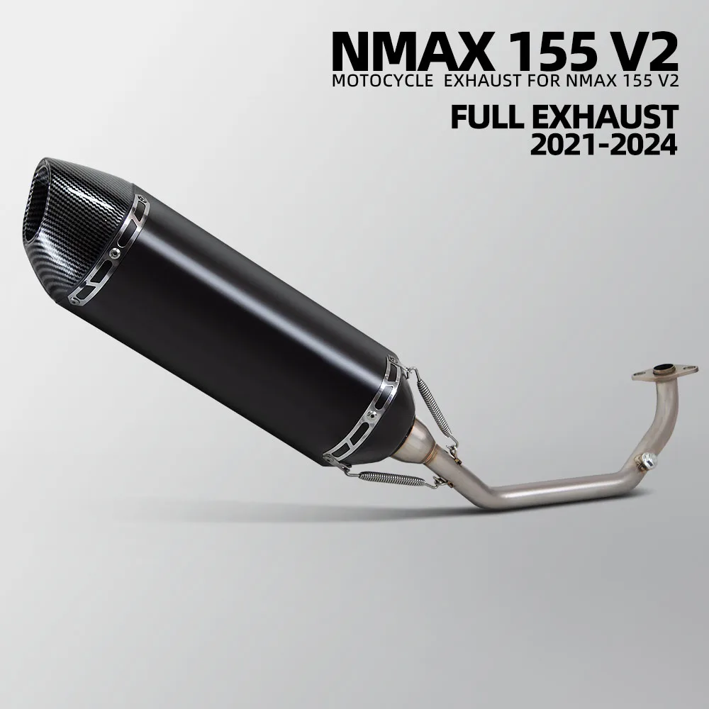 

NMAX Exhaust System For Yamaha NMAX155 V2 2021-2024 Scooter Escape Pipe Motorbike Header Tube R77 Sport Muffler with DB Killer