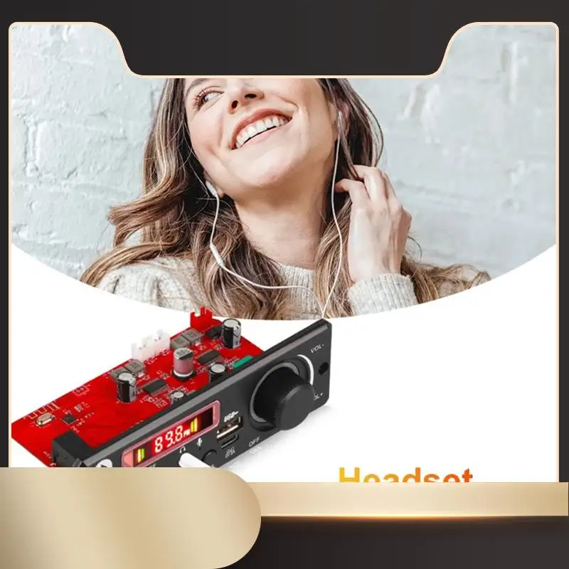 

5,0 DIY MP3-декодер плата 12 В MP3-плеер автомобильный FM-радио модуль TF USB микрофонная запись (B)-N36R