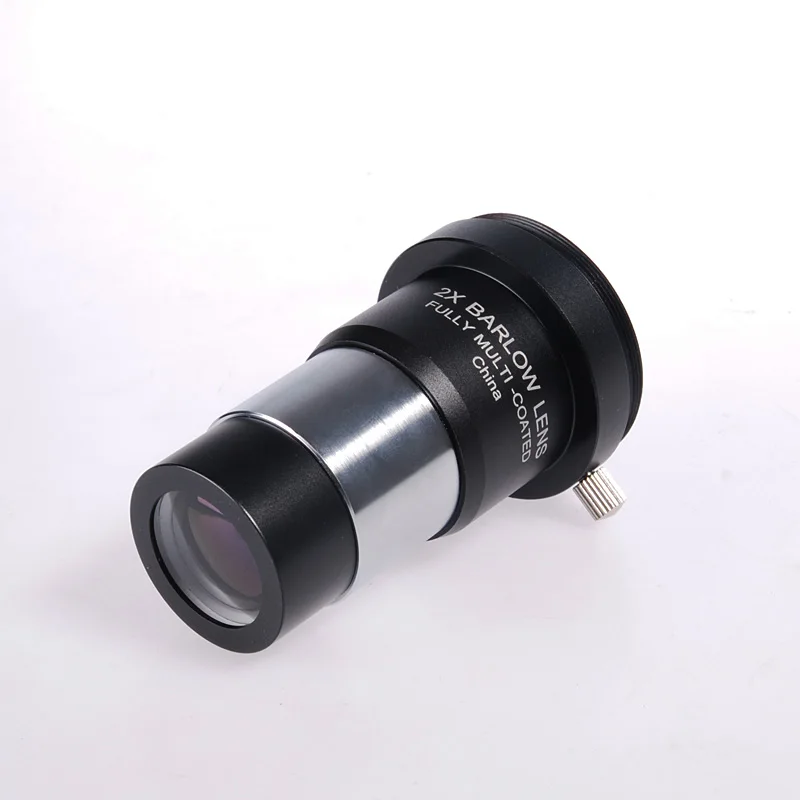 ملحق التلسكوب الفلكي 1.25 بوصة 2x عدسة بارلو عدسة تكبير معدنية