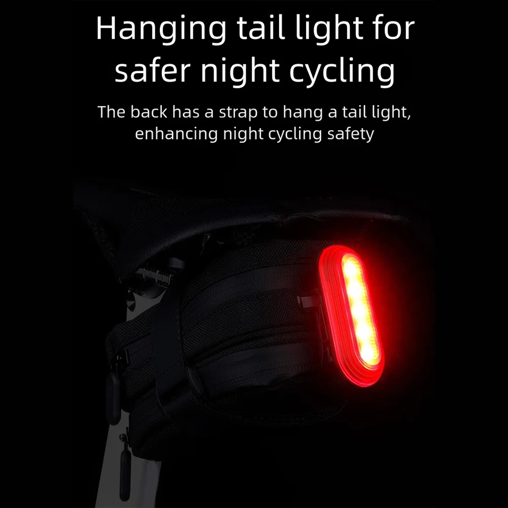 

Велосипедная седельная сумка для приключений, сумка для аксессуаров для горного велосипеда, рюкзак 12*9*6 см, оптимизированный макет отделения для езды на велосипеде