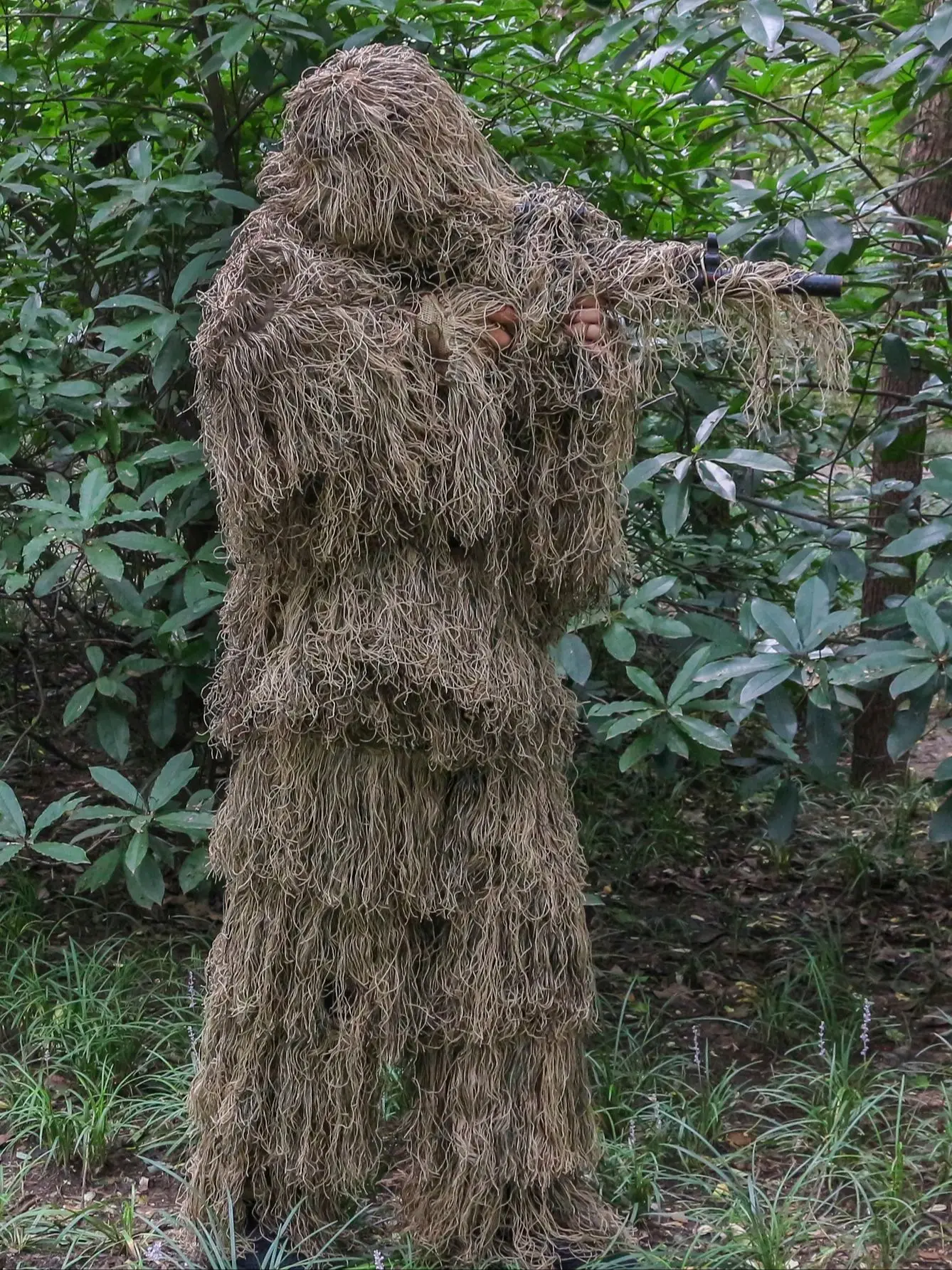 

Men Women Free Size Ghillie Suit Outdoor Camouflage Suit Hunting Clothes 3D Desert Hunting Suit Camo Yowie Ghillie Suit