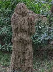 Men Women Free Size Ghillie Suit Outdoor Camouflage Suit Hunting Clothes 3D Desert Hunting Suit Camo Yowie Ghillie Suit