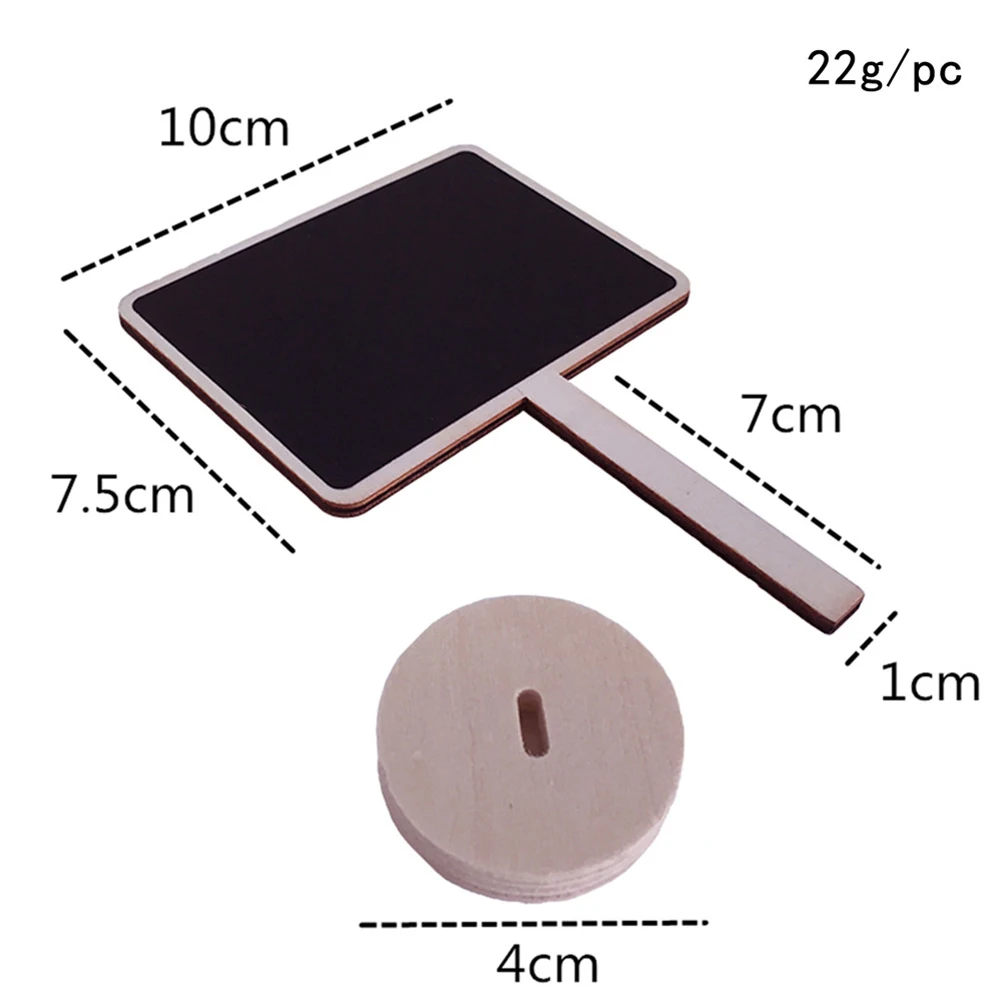 

10 PCS Buffet Chalk Small Tag Mini Chalkboard Blackboard Sign Tags Office