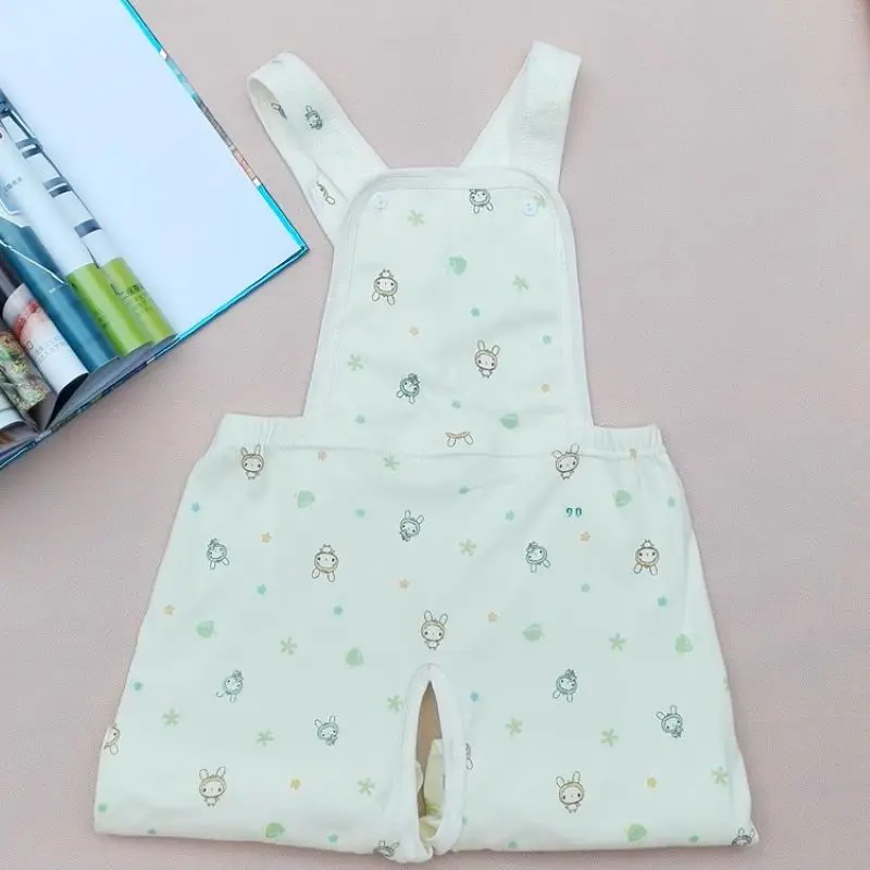

Adult Baby Suspenders Rompers Open crotch Pants Sleeping Pants Pure Cotton ABDL Cartoon Pattern Comfortable Couple Jumpsuit