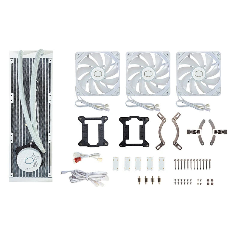 

Hot Selling MasterLiquid B360 Core White 360mm Close-Loop AIO Liquid Cooler ARGB for Gaming Cooling Fan