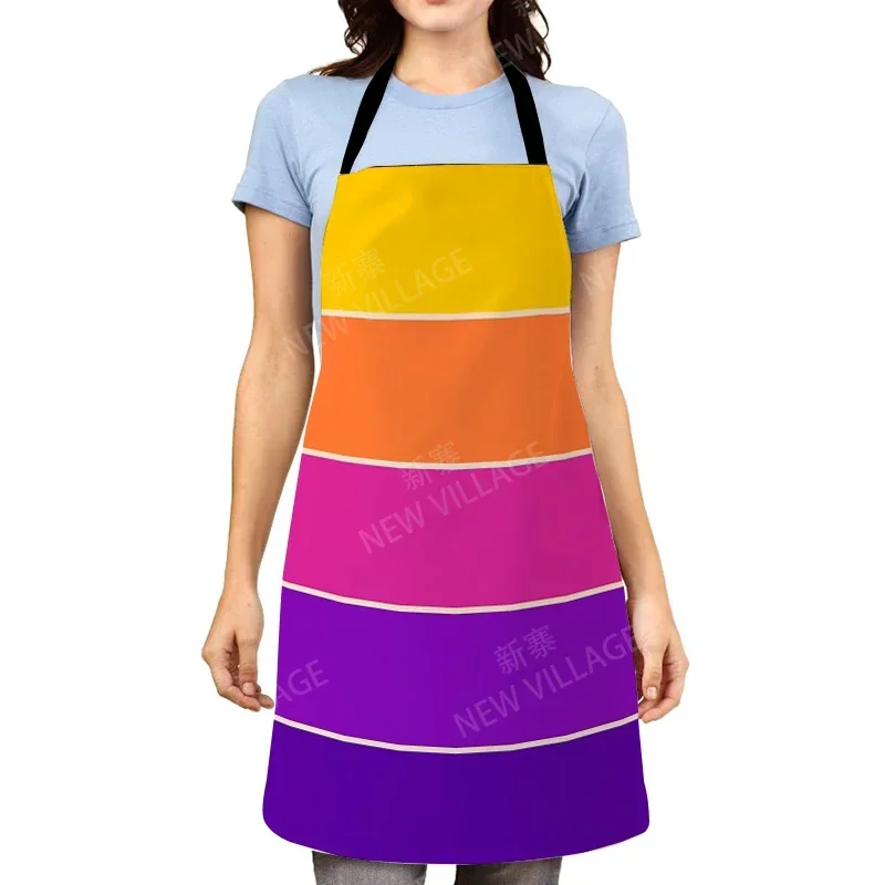 Aesthetic Women kitchen apron kids original Children Waterproof girl fashionable princess waiter work apron oil proof geometry