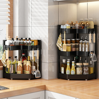 Storage rack, chopsticks, knife holder, countertop, multifunctional kitchen utensils storage rack, multi-layer stainless steel