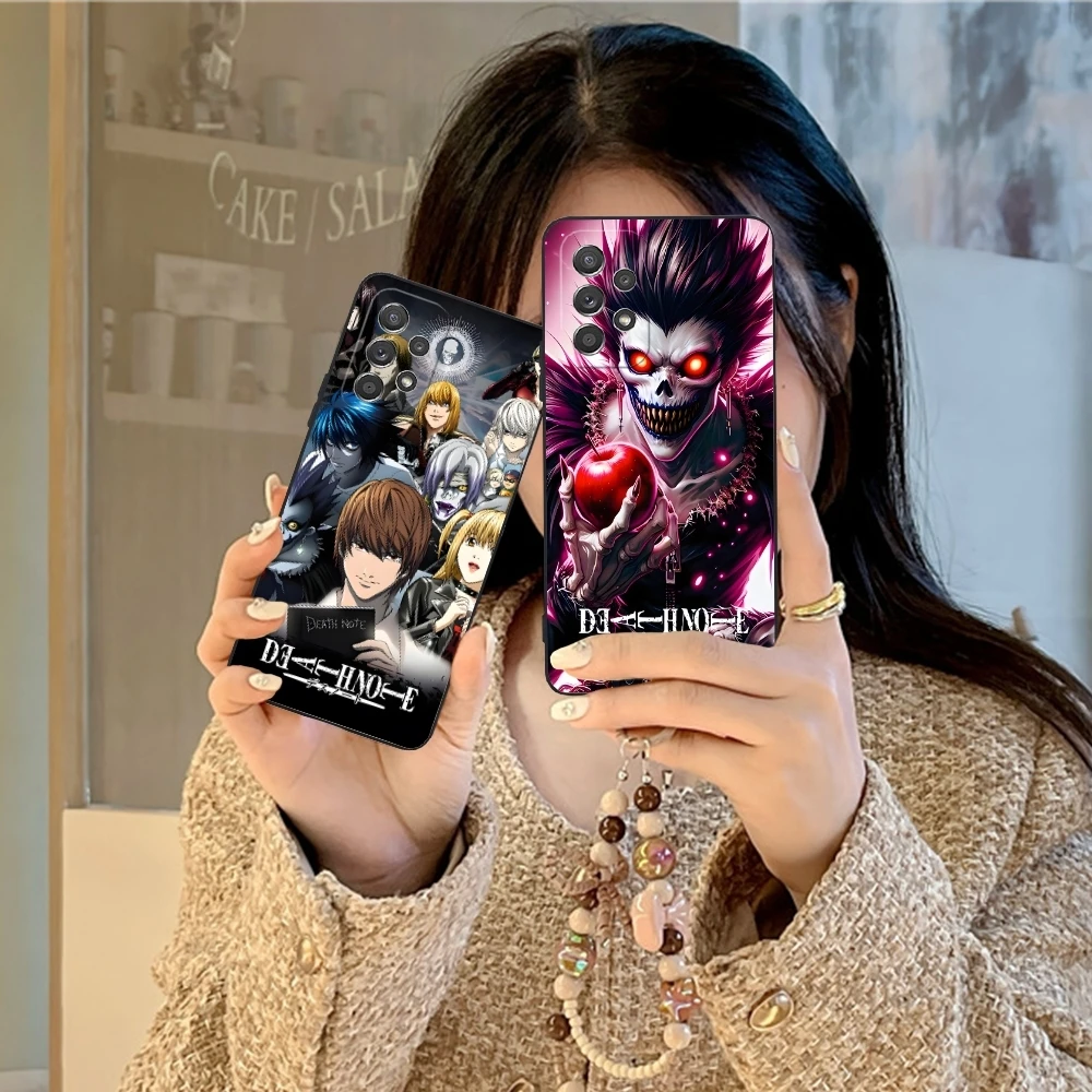 Death Note Ryuk Mobile Cell Phone Case for Samsung Galaxy A91 73 71 70 54 53 52 34 24 23 21 S 5G Black Soft Phone Cover Shell