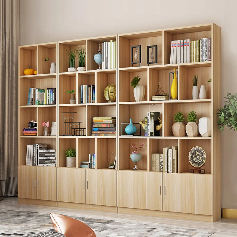 Bookshelf bookcase free combination rack simple floor children's bookcase living room simple storage locker customization