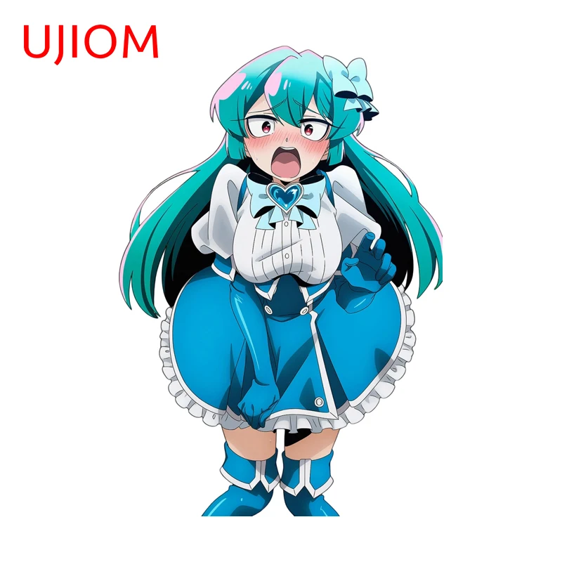 UJIOM Shy Waifu Minakami Sayo Wall Sticker Amusing Creative Light Switch Bedroom Decal Waterproof Edgy Wardrobe Vestibule Decor