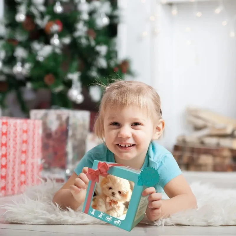 Perro de juguete inteligente AI con voz, mascota de peluche realista para caminar y ladrar para niños, compañero lindo