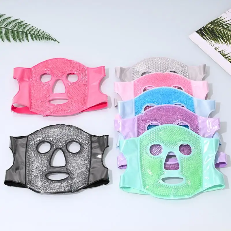 Kühlendes Gel Gesichtsmaske Augenmaske Wärme- und Kältemaske Kompresse Gel-Granulat Kaltmaske für das Gesicht – Detail 3