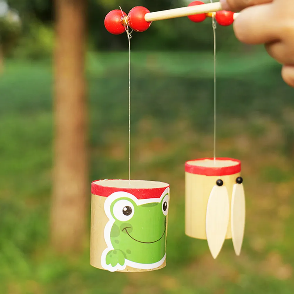 2Pcs Kids Early Sounds Recognized Bamboo Sound Maker for Outdoor Play Educational Musical Shaking Sound Maker Instrument
