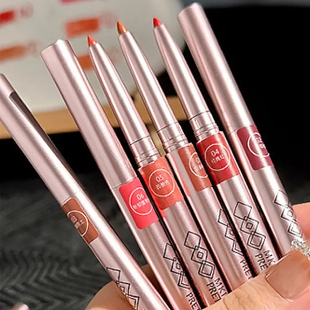 Matte lipliner Long-lasting Automatic Lip Liner Lipstick Lip Pencil Line Pen Beauty Waterproof Moisturizing