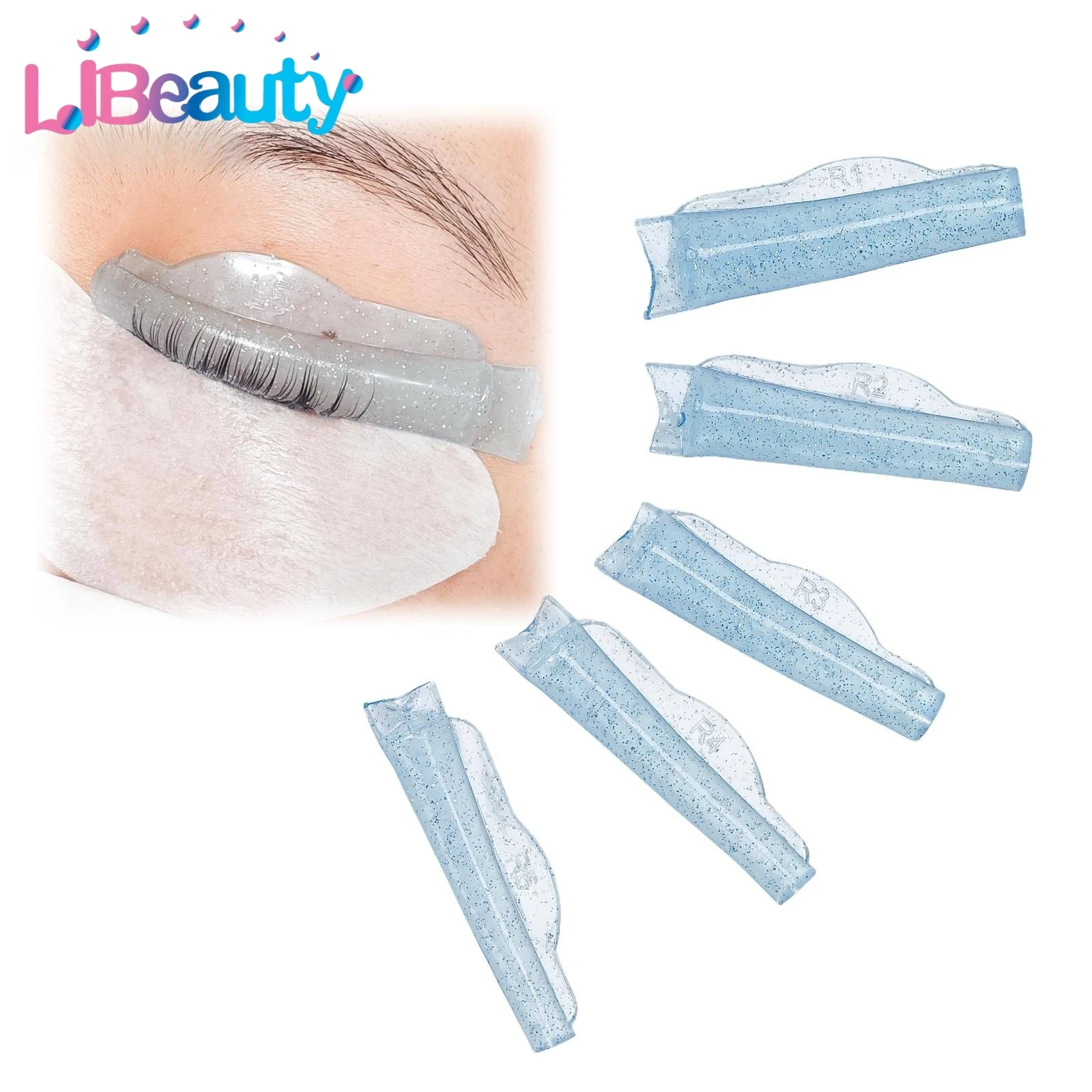 Libeauty 5 par bez kleju Silikonowe podkładki do trwałej ondulacji rzęs Przyklejone podkładki do podnoszenia rzęs Podnoszenie 3D Zalotka do rzęs Akcesoria Narzędzie do makijażu