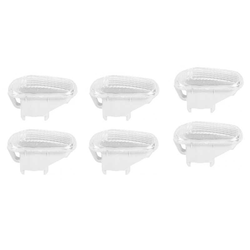 

6Pc Car Side Baffle Turn Signal Light Lamp Shade Shell Cover Housing Fit For Honda Civic 2002- 2005 34301-S5H-T02