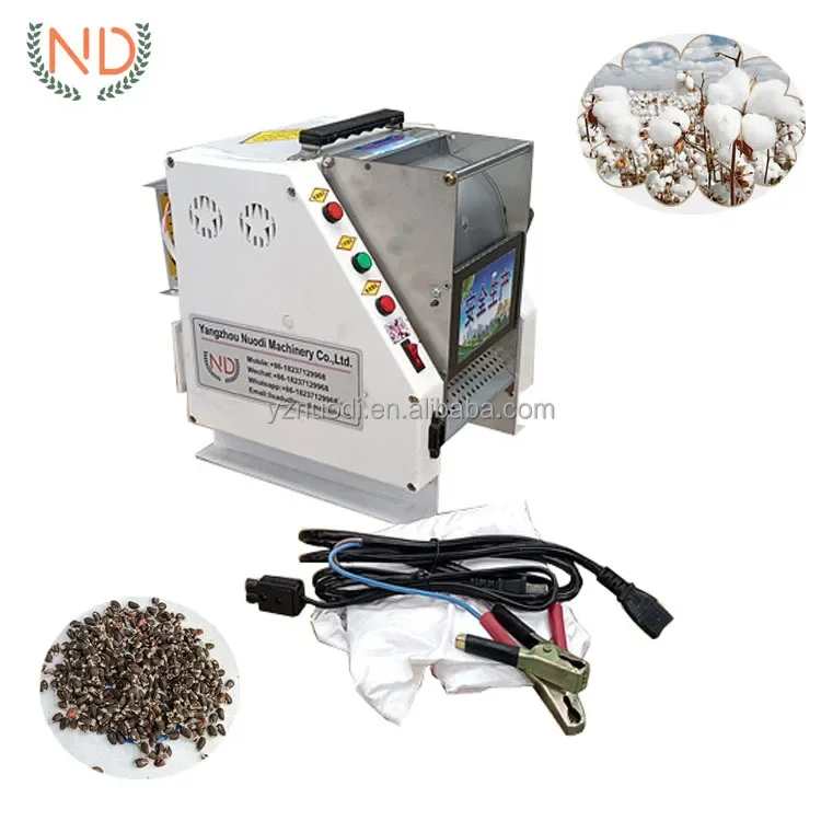 Small Seed Cotton Gin Cotton Fiber Trial Testing Machine Cotton Seed Extracting Machine