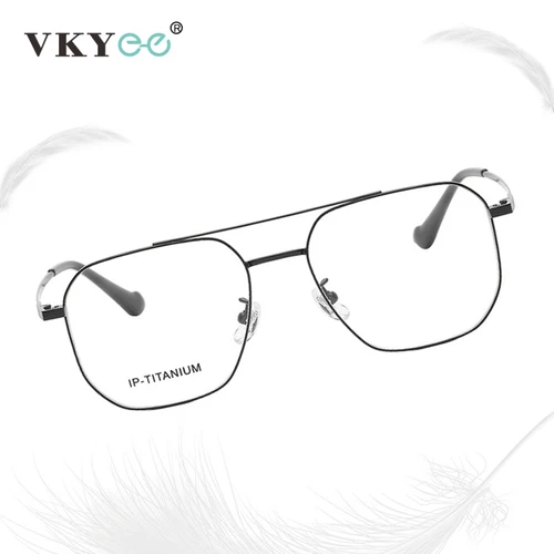 Imagen 2 del producto VICKY, nuevo diseño de moda personalizado, montura de titanio para hombres y mujeres, gafas de lectura con luz azul, prescripción personalizable 98434