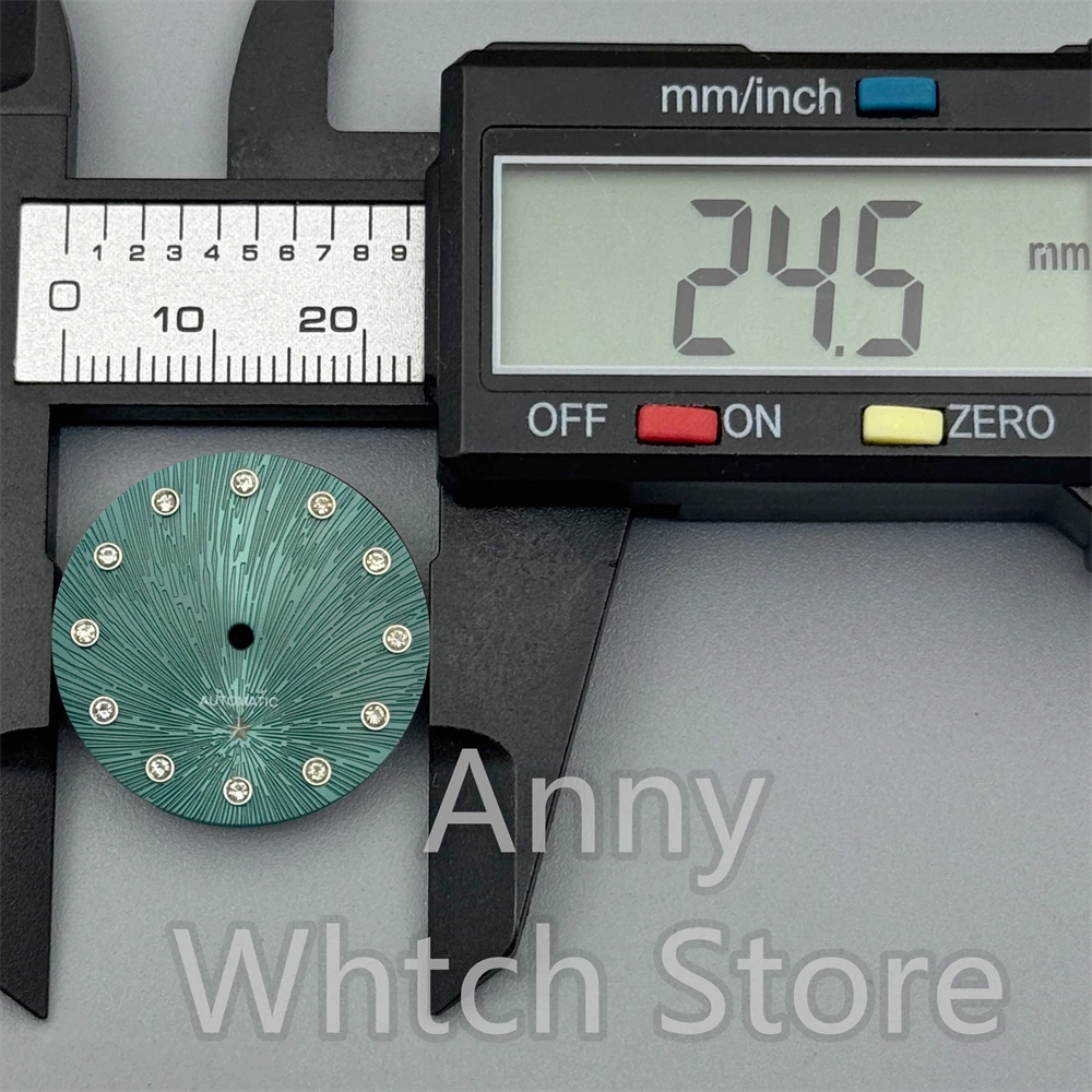 Picture 3: NH05 24.5mm Watch Dial Hand Set  Dial With Diamond Index For NH05 NH06 Women's Watch Modified Accessories