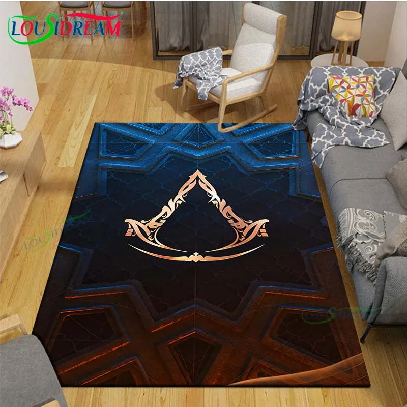 Hot Creed Valhalla Printed Carpet Outdoor Rug Area Rug Non-slip Carpet Bedroom Decor  A-Assassin’ss Carpet for Room Gift