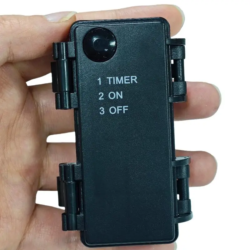 1 stuks 2 secties AA-batterijhouder 3V nr. 5 waterdichte en stofdichte batterijcartridge met timingfunctie