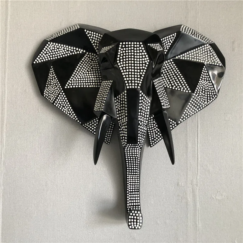 

Viral Bar & Club Wall Decor - Elephant & Deer Head Wall-Mounted Ornament for Restaurant Background Wall - Stylish Hanging