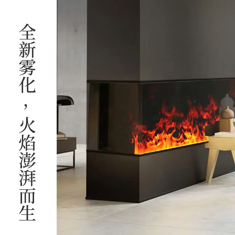 Fogging fireplace, decorative embedded home electronics