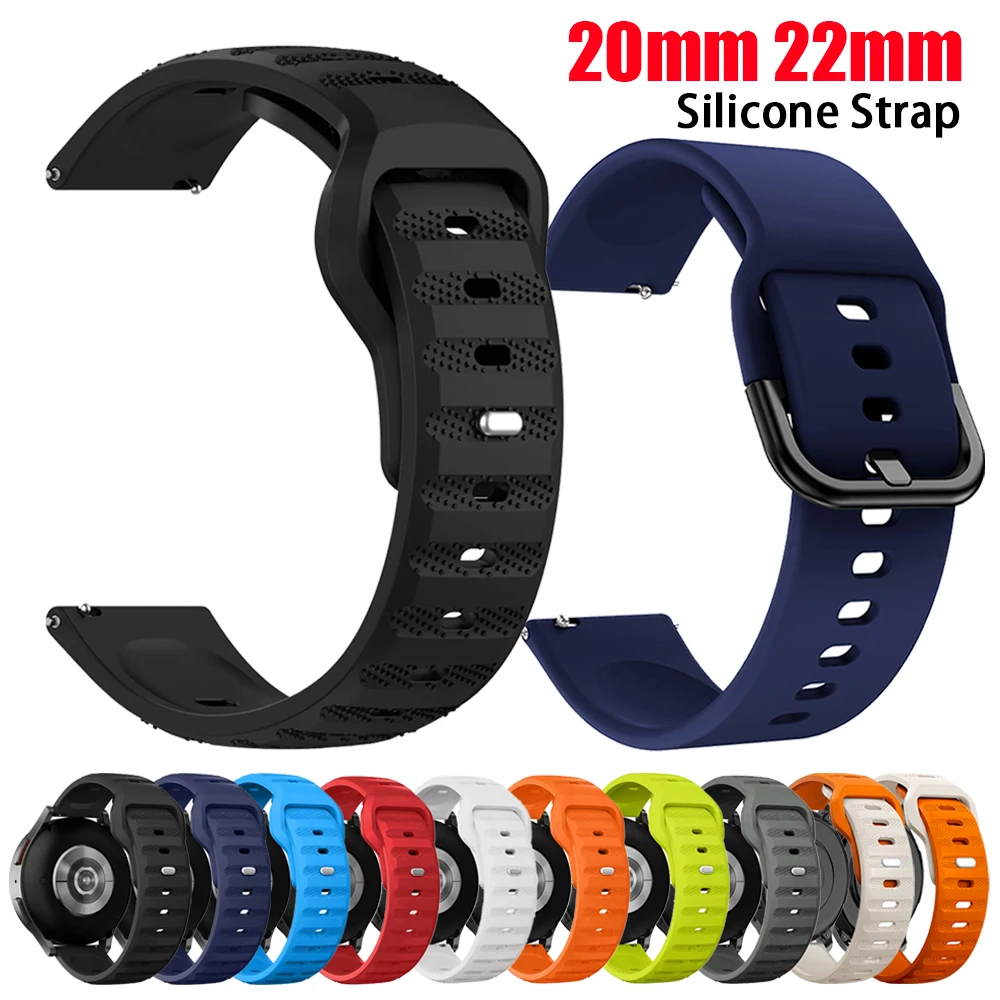 20 22mm Sportarmband für Huami Amazfit BALANCE 2/Bip 6 5/GTS/GTR 4 2 2e 3 Silikonarmband für Amazfit Active Max/Active 2 Band
