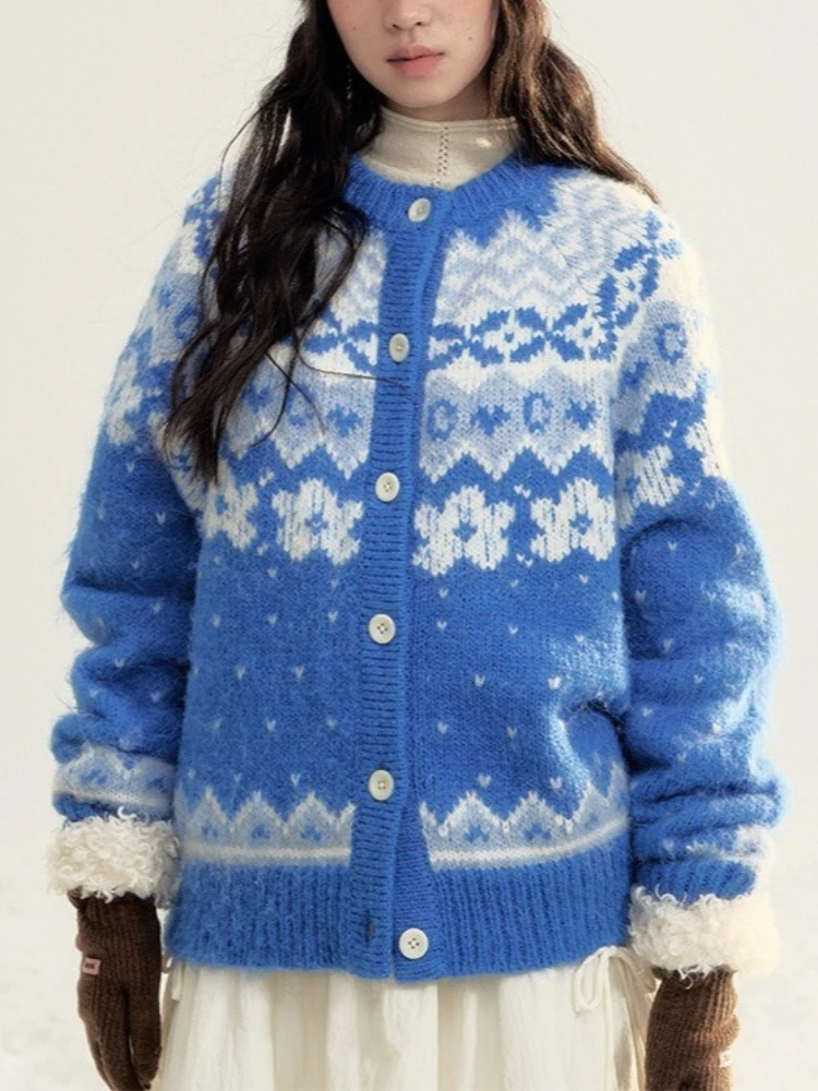 Korobov الشتاء النمط الفرنسي فيل آيلاند نمط س الرقبة واحدة الصدر سترة جاكار المرأة لاعبا #3