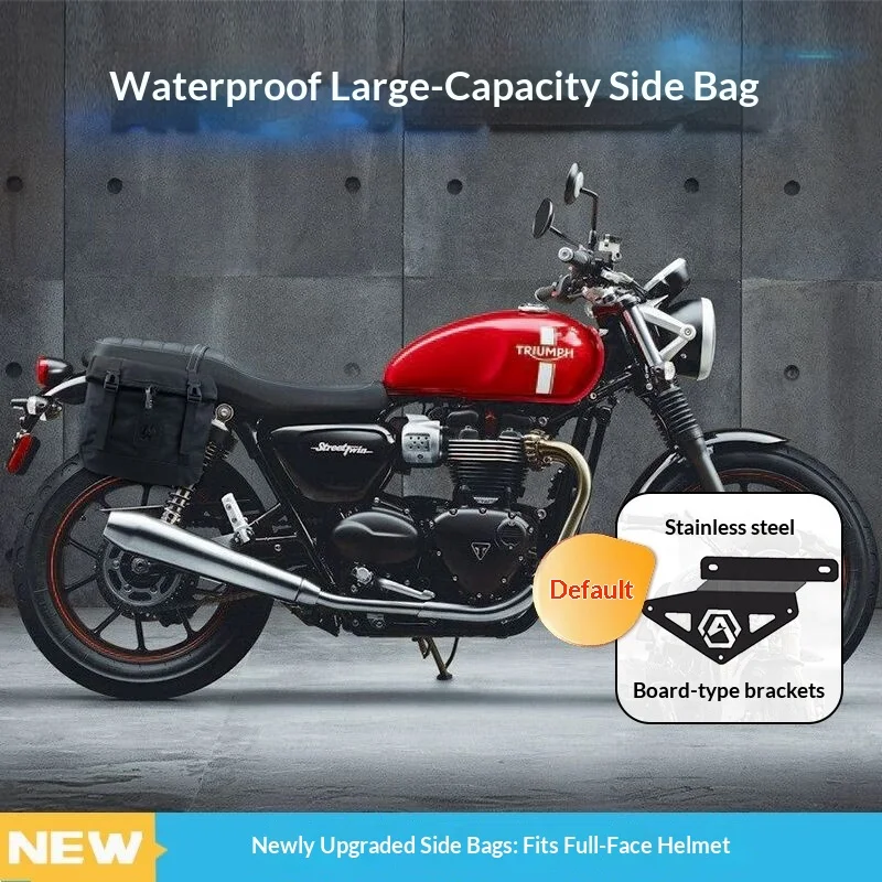 【Premium】For Triumph Street Twin Cylinder Speed ​​Modification Quick-Release Side Bags, Waterproof Side Bags