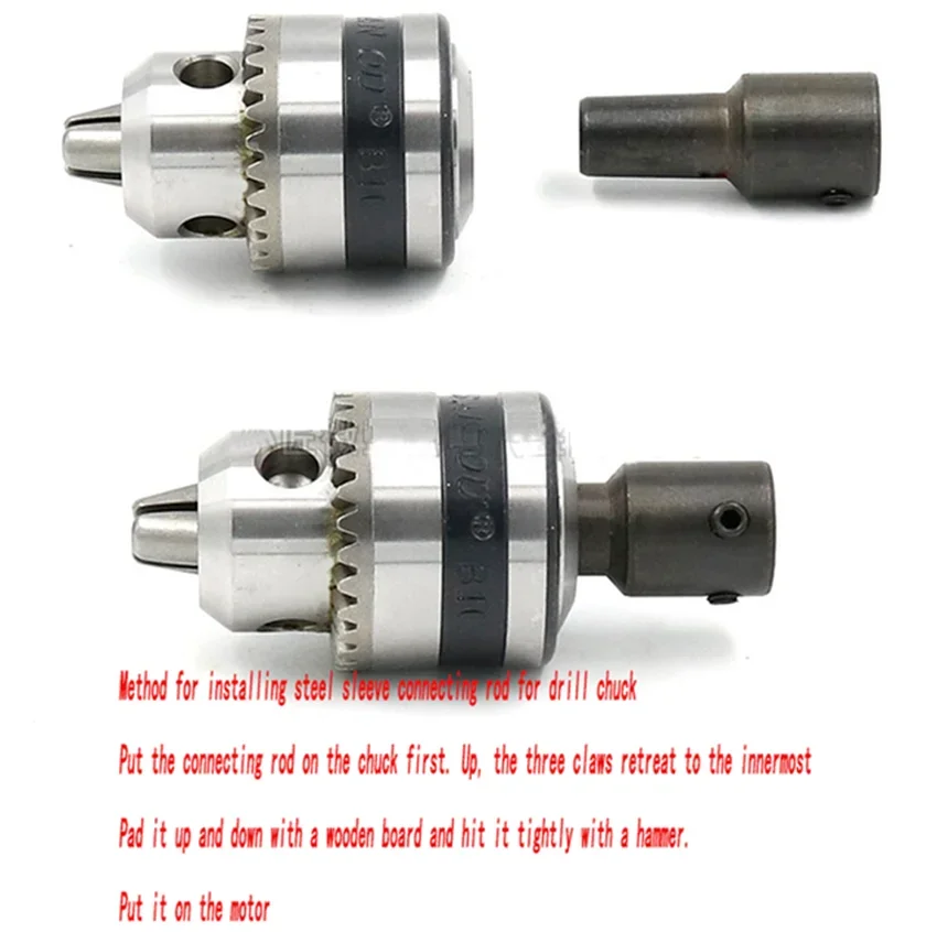 M8 Hole Diameter 8mm Connecting Rod With B10 Arbour For B10 Motor Drill Chuck Motor Conversion Head