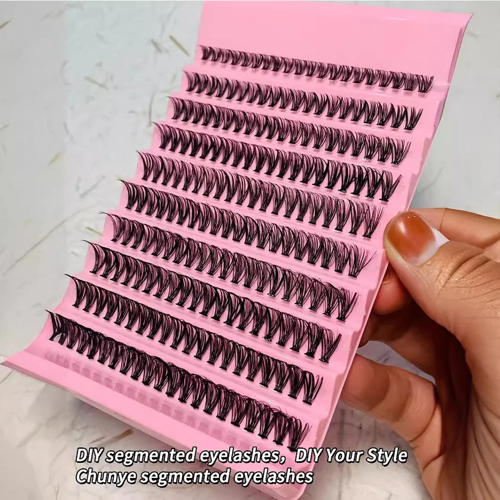 Segmental False Eyelash Set | 200pcs 40D Natural Volume Lash Clusters | DIY at Home, Perfect for Daily and Special Occasions