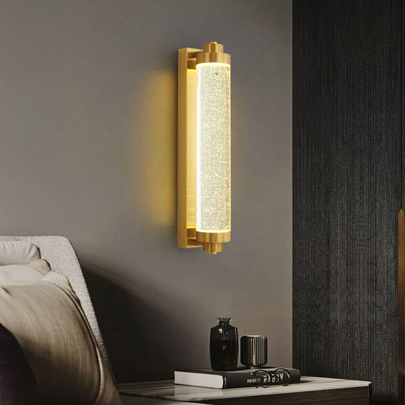New Style Bubble Crystal Wall Lamp Hotel Banquet Hall Luxury Villa Living Room Dining Room Bedroom Bedside Lighting