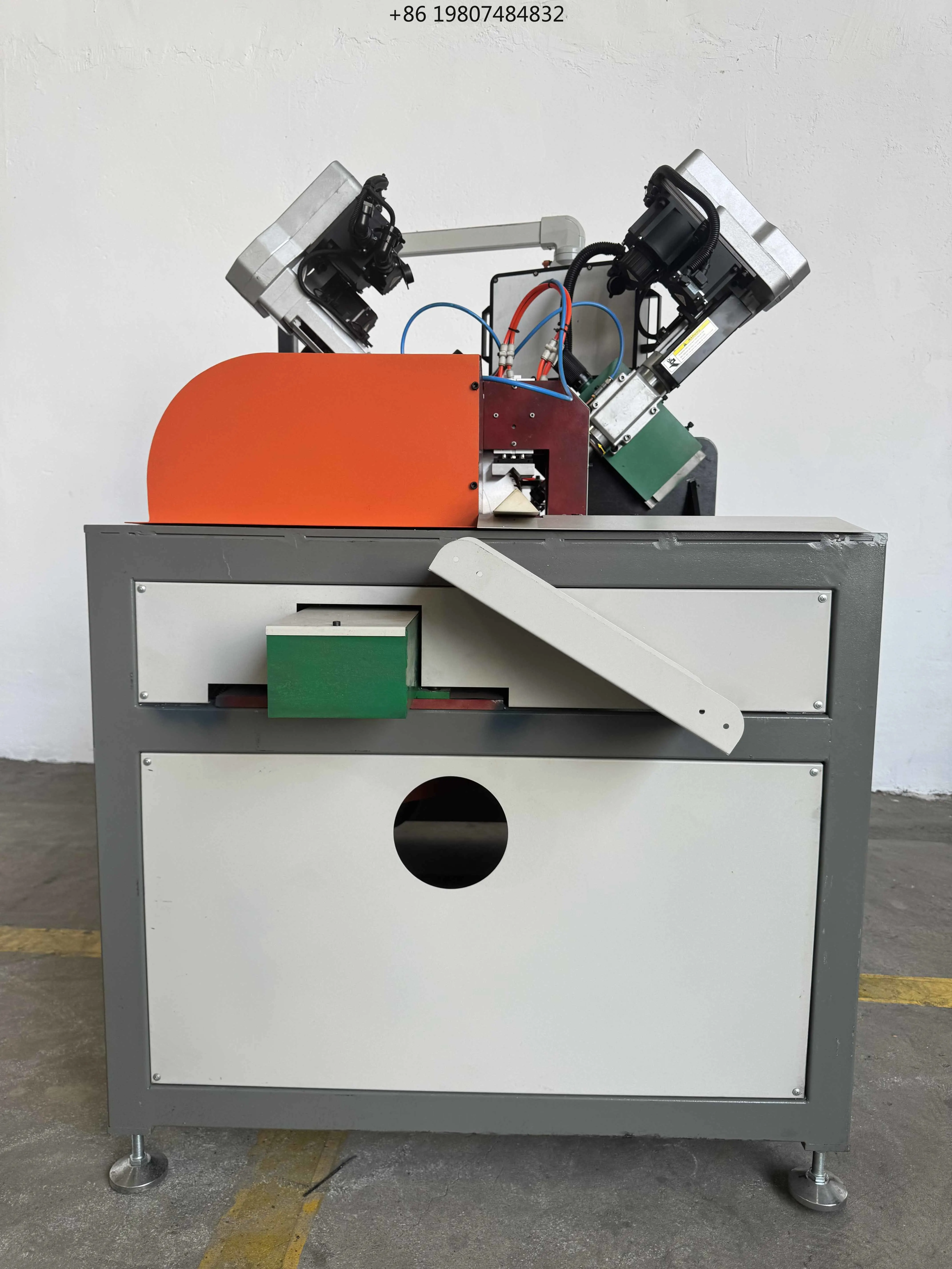 Corner Bracket Drill Tap Machine PLC Simultaneous Drilling & Tapping Customizable Metal Processing Line Door Window Frame