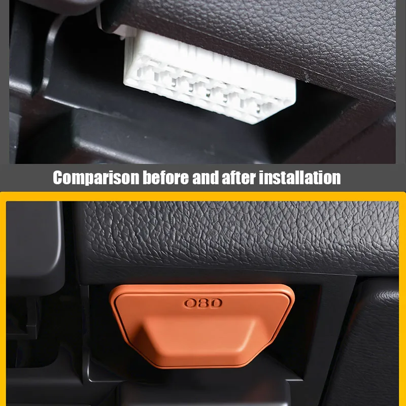 Automotive OBD interface protective cover made of silicone material For Toyota Land Cruiser Prado 250 Series 2026 2025 2024