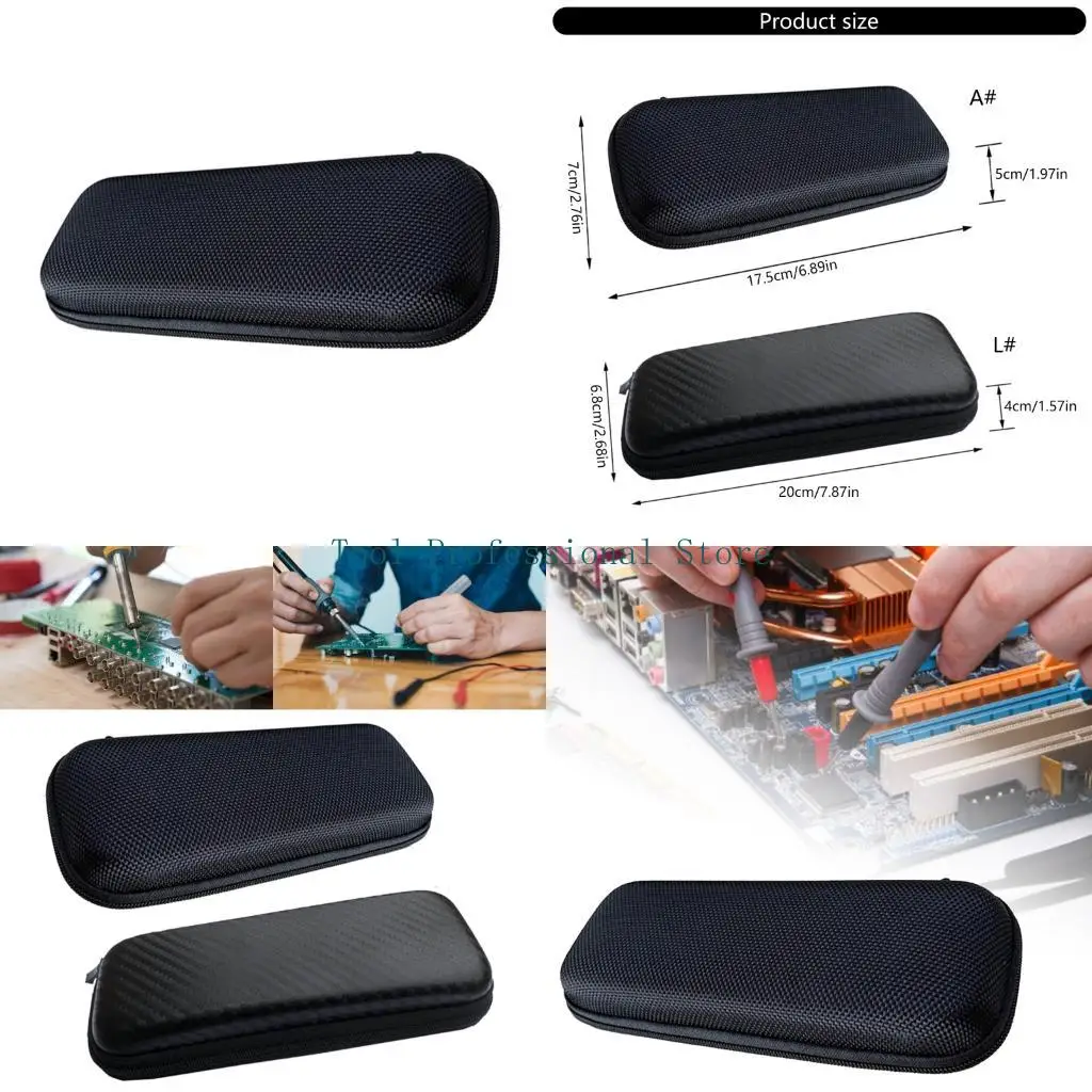 

57QF Multipurpose Portable Protective Bag Soldering Portable Storage Bag Zippers Tool Pouch Electric Screwdriver Carry Case