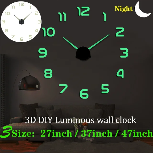 2025 nowoczesny Design duży zegar ścienny 3D DIY zegary kwarcowe modne zegarki akrylowe naklejki na lustro salon Home Decor Horloge