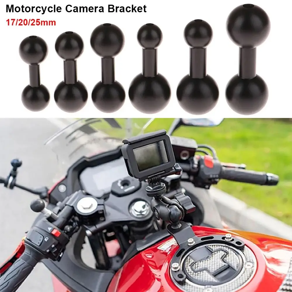 1 قطعة 17/20/25 مللي متر دراجة نارية حامل كاميرات مراقبة عالي الجودة سبائك الألومنيوم المزدوج كروية مزدوجة الكرة رئيس العالمي ربط قضيب