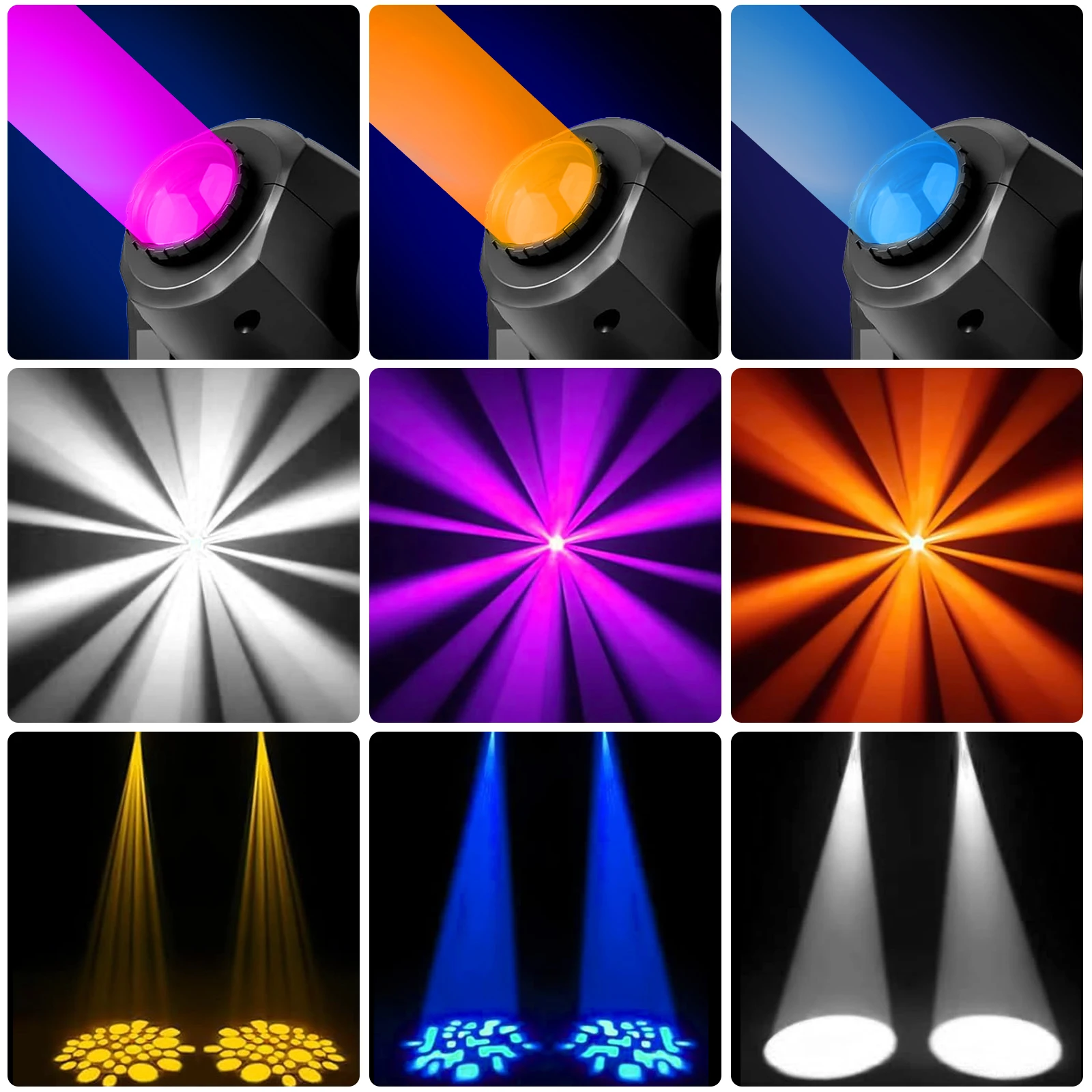 Luce da palcoscenico bianca da 30 W RGBW LED con testa mobile per DJ Party Disco