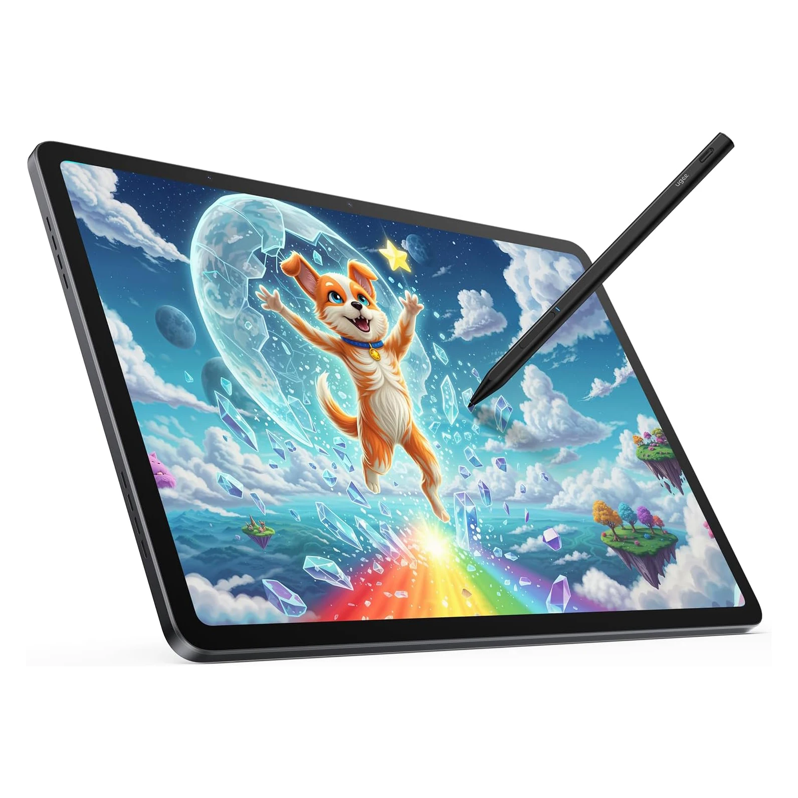 

UGEE Fun Drawing PAD 14,25 дюйма 2,4K Автономный планшет для рисования Нет компьютера — портативное цифровое искусство с аккумулятором емкостью 10000 мАч