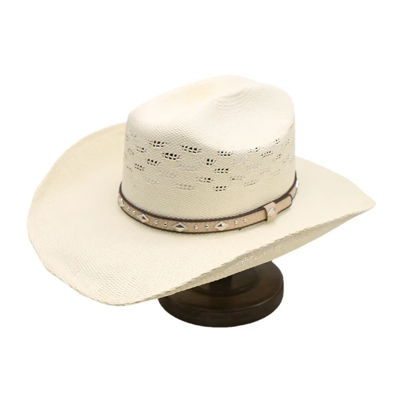 Customized Hot-selling Knight Hat, Western Cowboy Hat, British Jazz Hat, Machine-woven Handmade Straw Hat