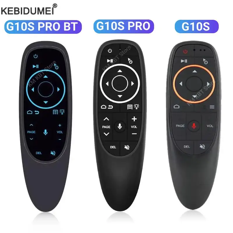 G10S PRO BT Voice Remote Control 2.4G With BT5.0 Wireless Air Mouse Gyroscope Smart Remote Backlit For PC Smart Android TV
