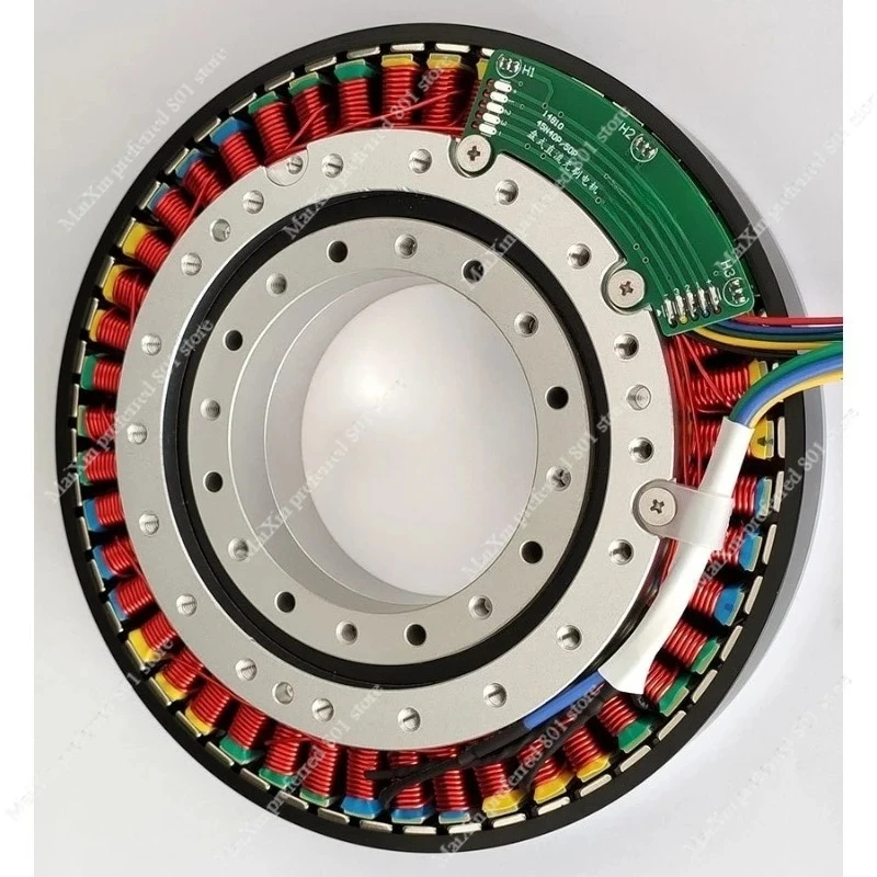 

14810 Большой полый вал 5 Нм Сверхнизкоскоростной дисковый бесщеточный двигатель постоянного тока