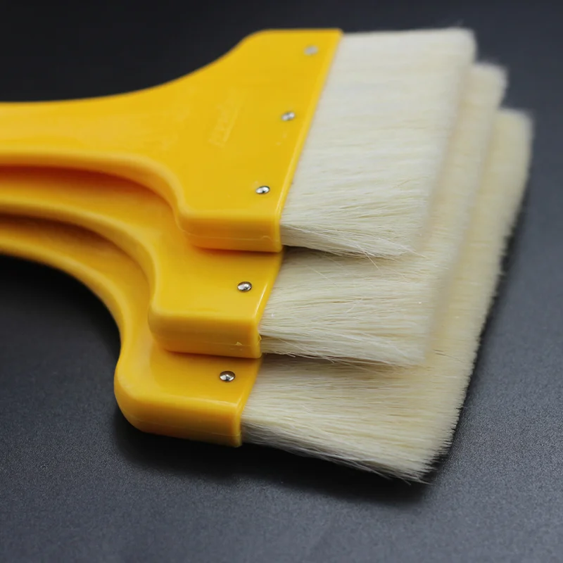 3-5 polegada profesional pincéis de pintura a óleo reutilizáveis cabelo de cabra escova de churrasco limpador de poeira decoração da parede pintor arte ferramentas de desenho