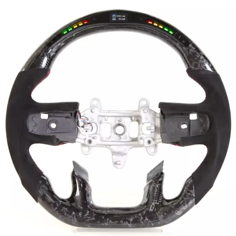 Custom LED Shift Light Carbon Fiber Steering Wheel Off Road High Performance Car Mod Accessories