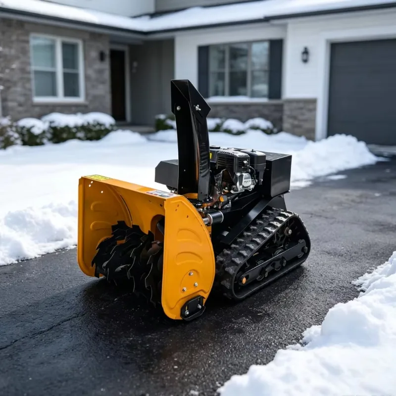 Industrial Track Snow Blower Machine Heavy Duty Crawler Snow Removal Equipment Commercial Plowing Self-propelled Petrol Sweeper