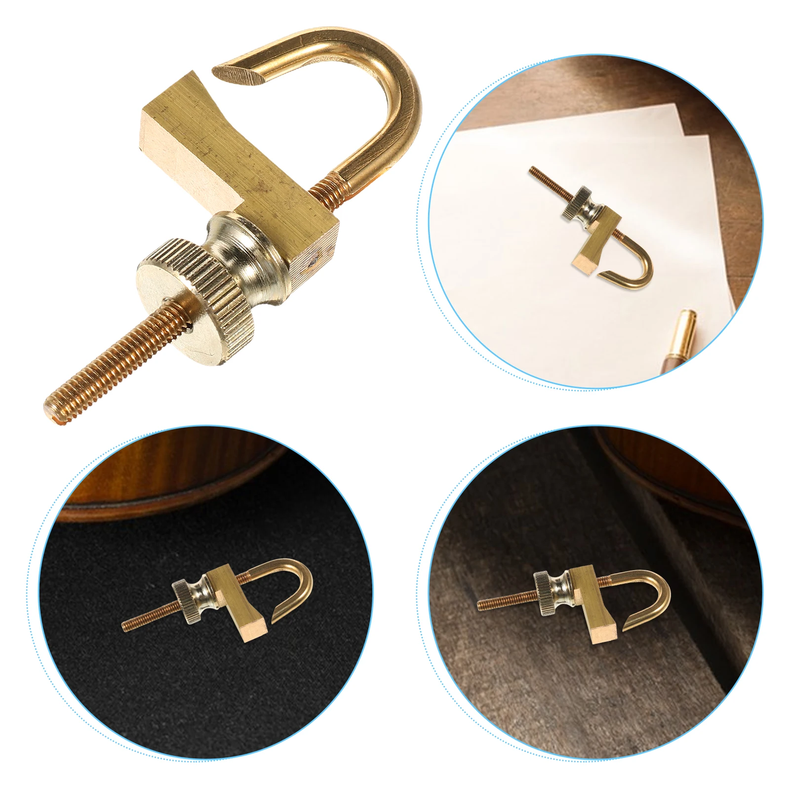 

Violin Repair Clamp Professional Luthier Tool Metal Crack Fixing Holder for Violin Panel Back Restoration Work Music